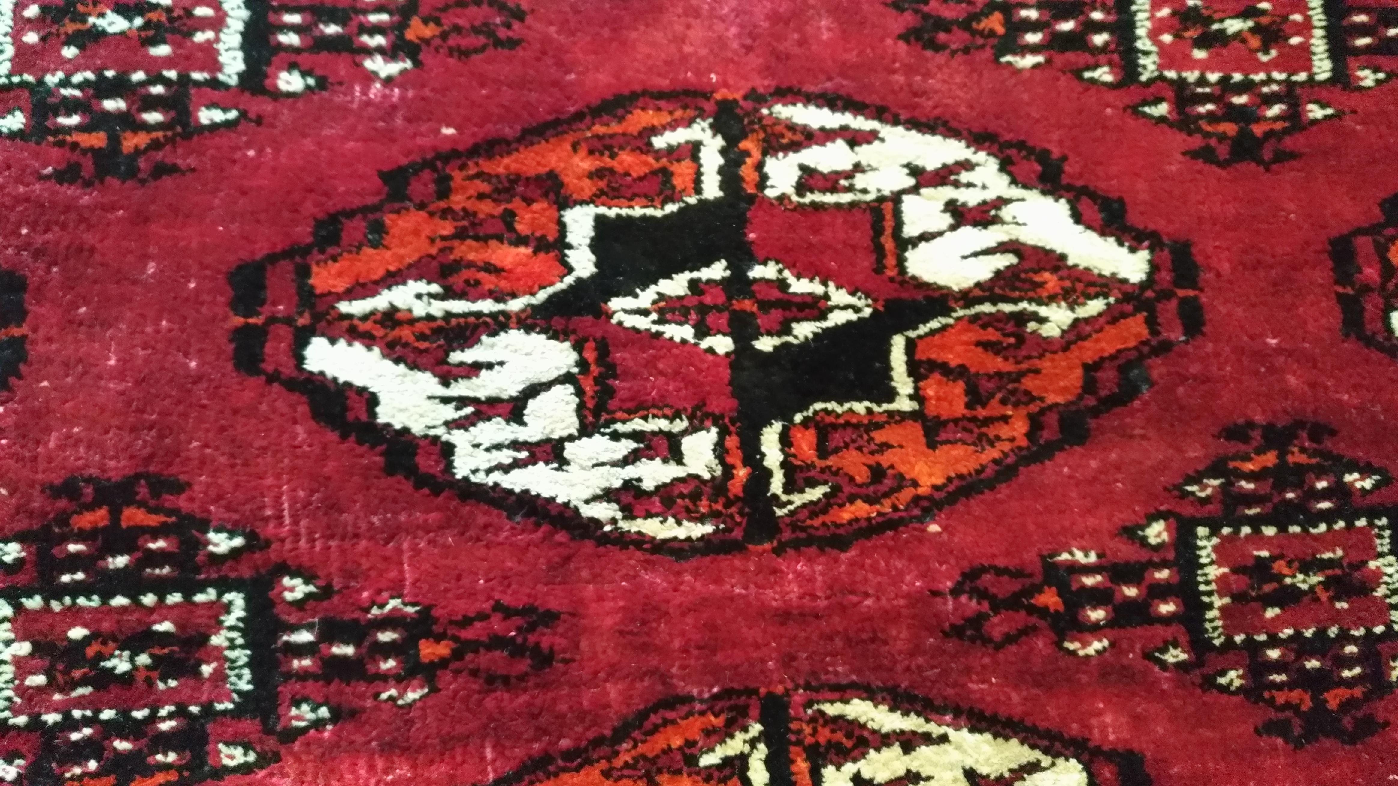 972 - Antique Boukara Entirely Silk Rug For Sale 2