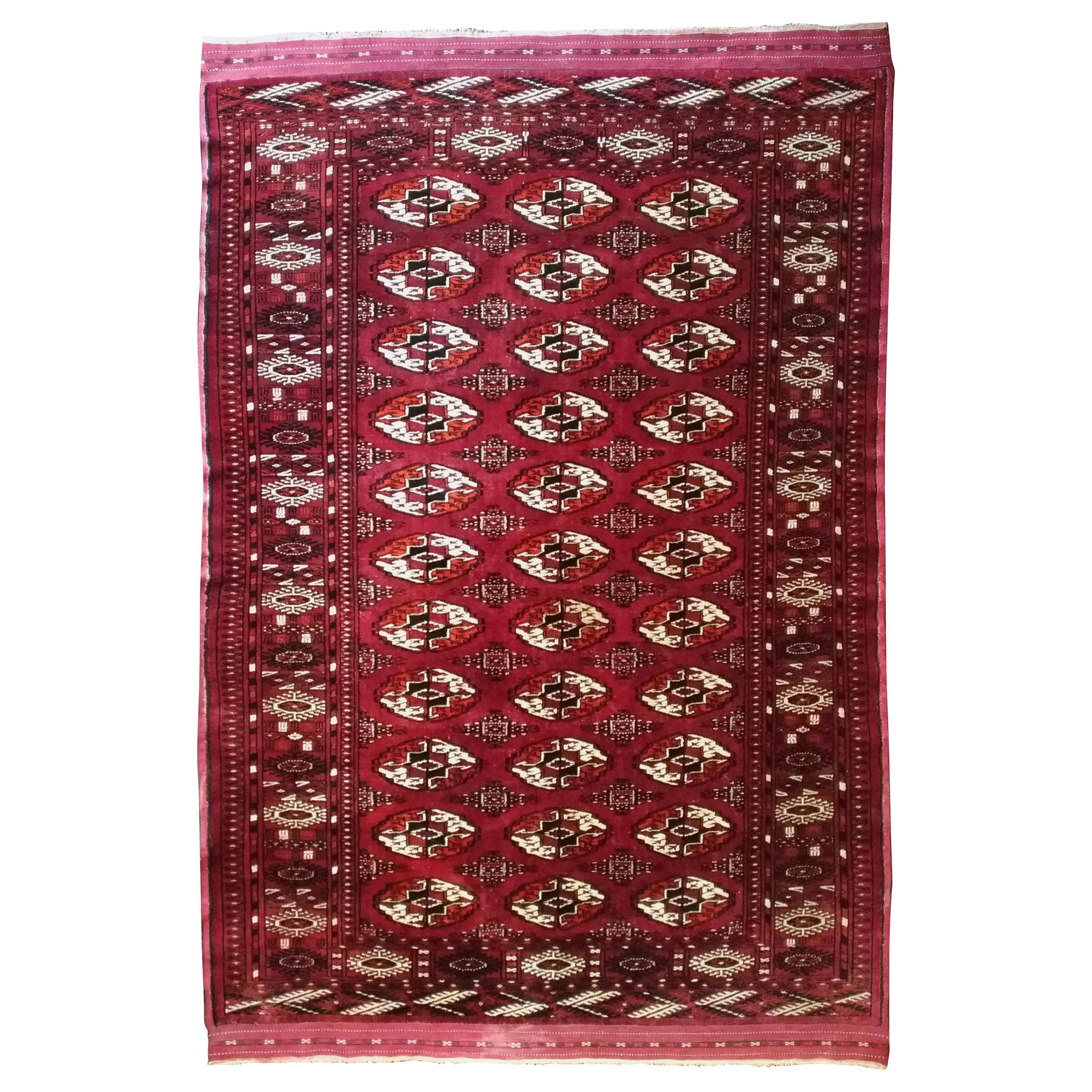 Tapis Boukara ancien entièrement en soie 972 en vente