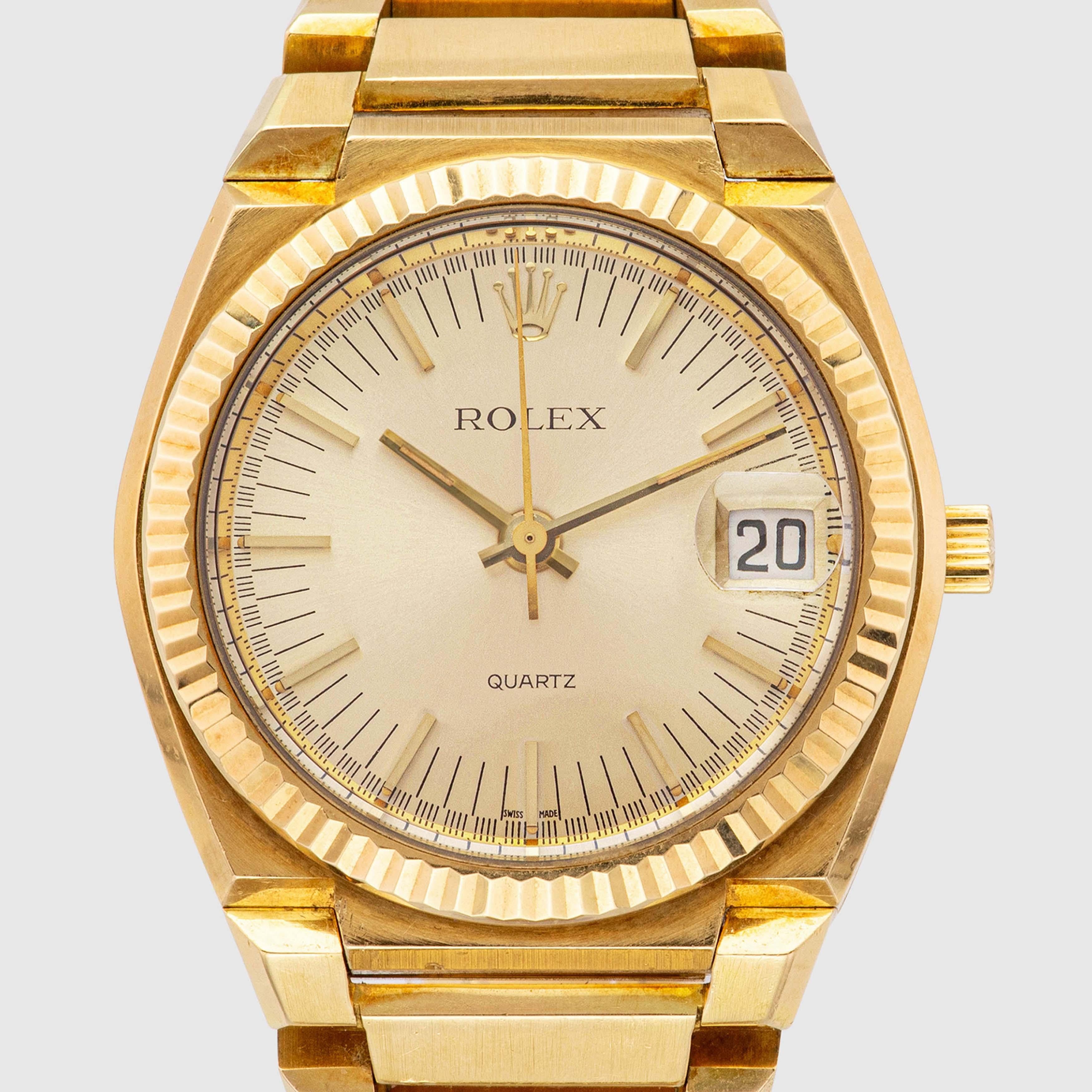 972 Rolex Beta 21 Texano Ref. 5100 im Zustand „Gut“ im Angebot in Dubai, AE