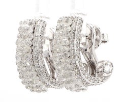 9.74 Carat Briolette Diamond 18K Gold Earrings