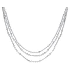 9.75 Carat Diamond Layered Necklace
