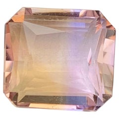 Gema suelta de 9.75 quilates de ametrina natural en forma de esmeralda