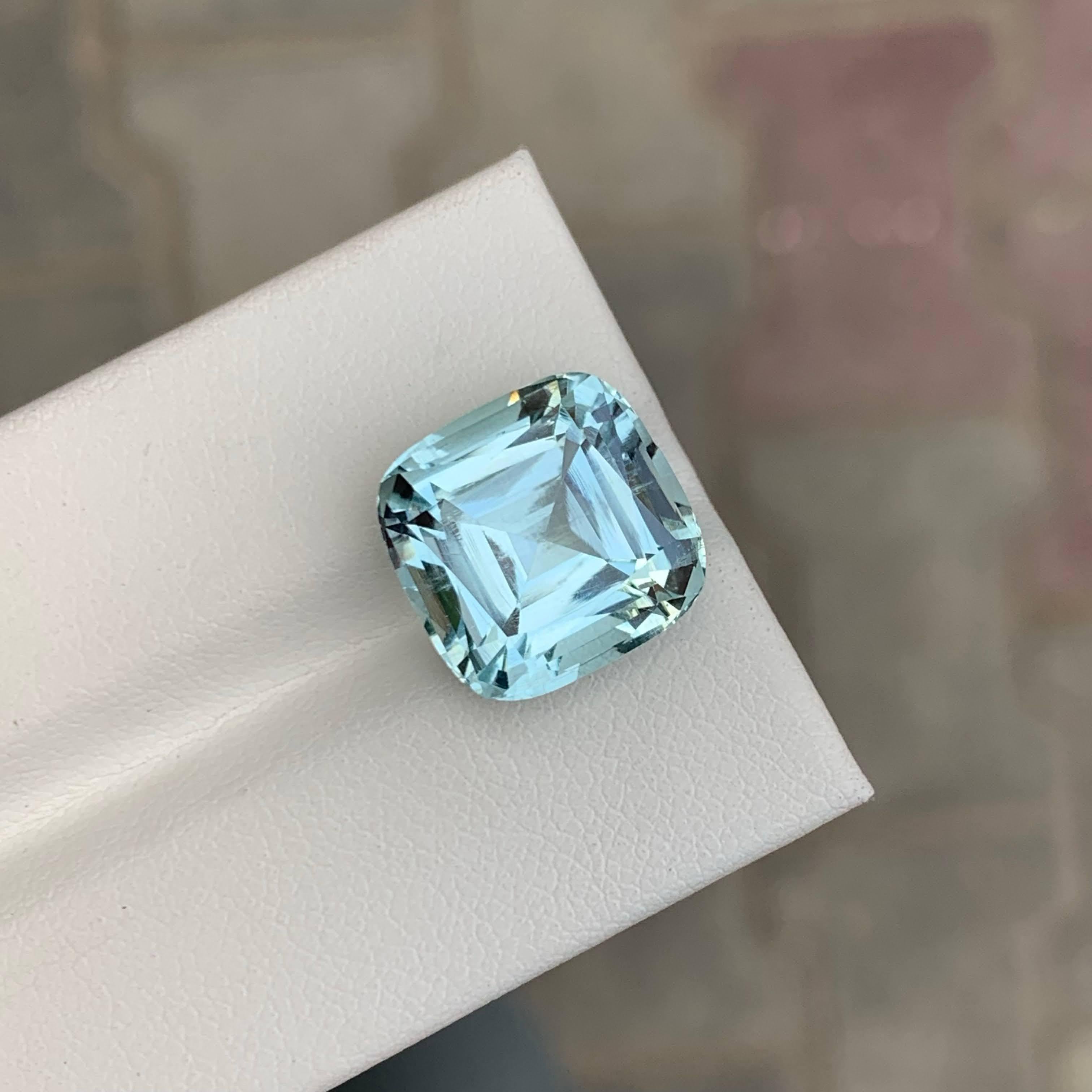 9,75 quilates de aguamarina azul natural suelta talla cojín piedra preciosa paquistaní Corte cojín en venta