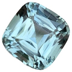 9,75 quilates de aguamarina azul natural suelta talla cojín piedra preciosa paquistaní