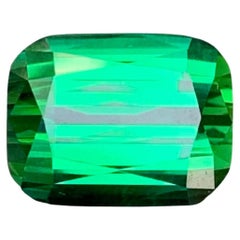 9.75 carati di tormalina verde naturale sfusa di alta qualità con taglio a cuscino Gemma afgana