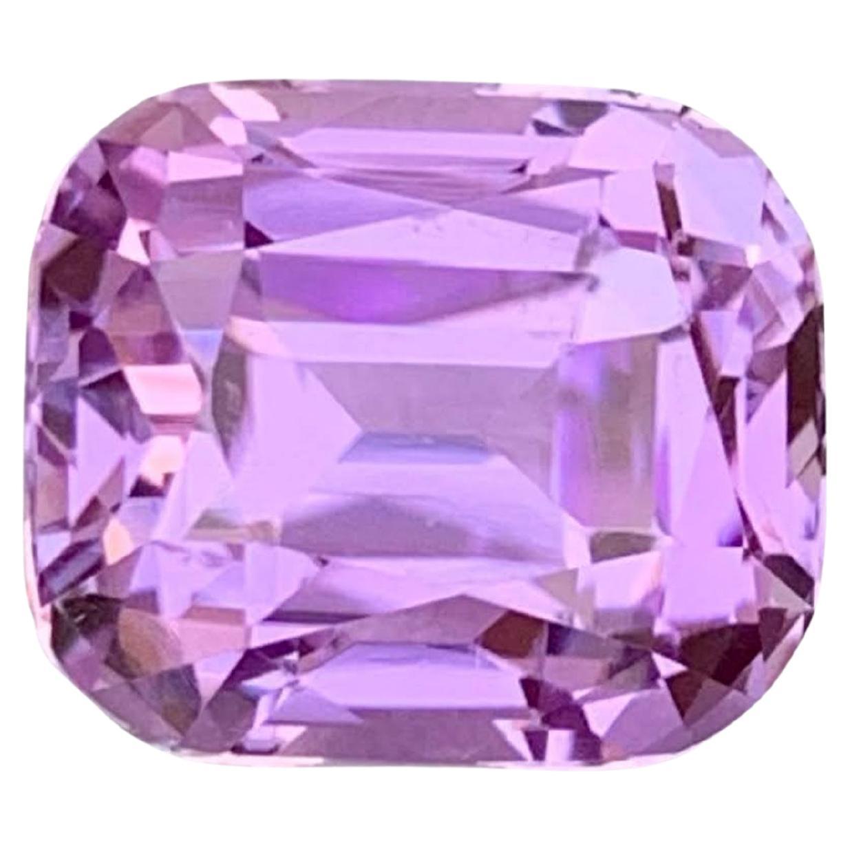 9.75 Carat Natural Loose Pink Kunzite Stone Cushion Cut Afghan Gemstone For Sale
