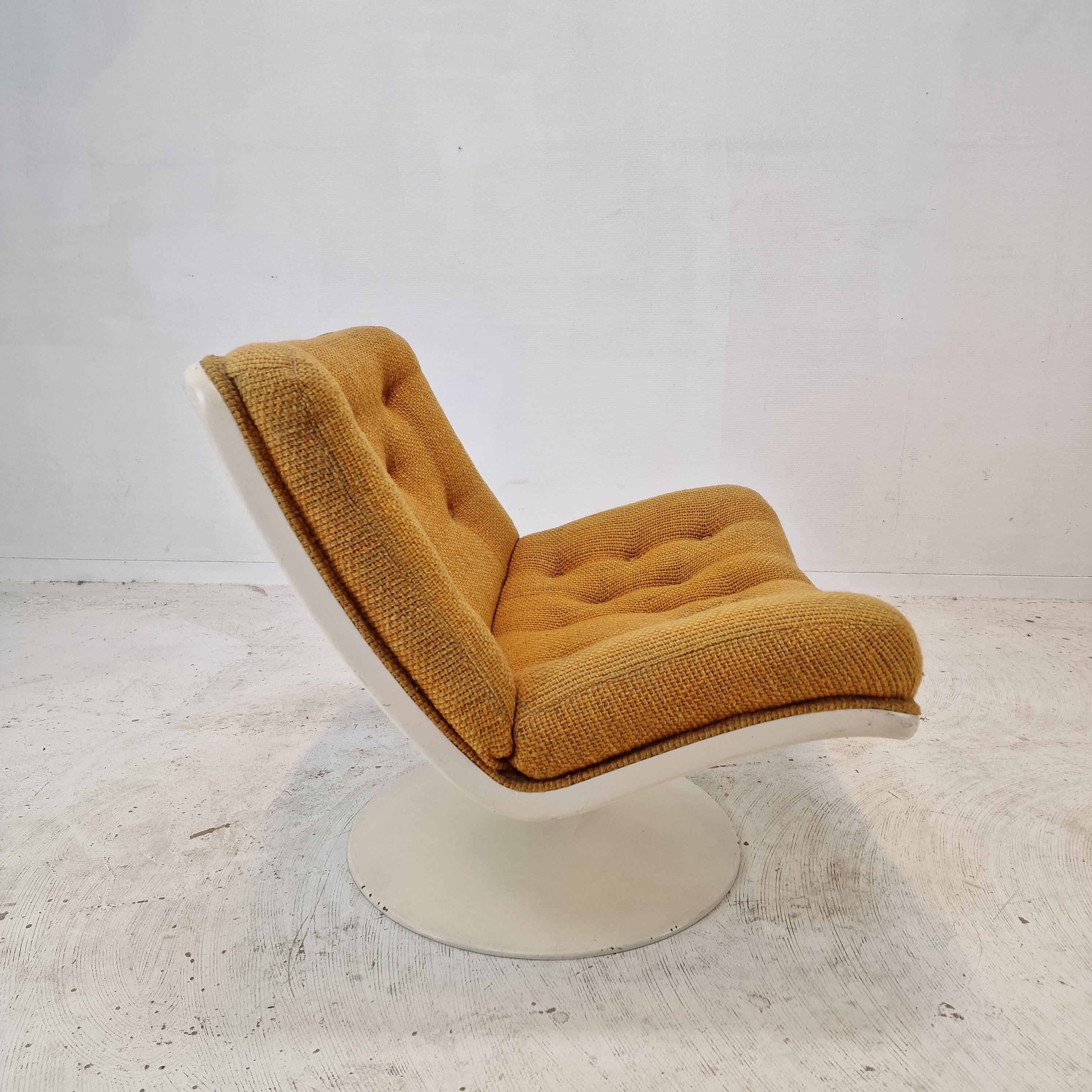 Metal 975 Lounge Chair by Geoffrey Harcourt for Artifort, 1970s For Sale