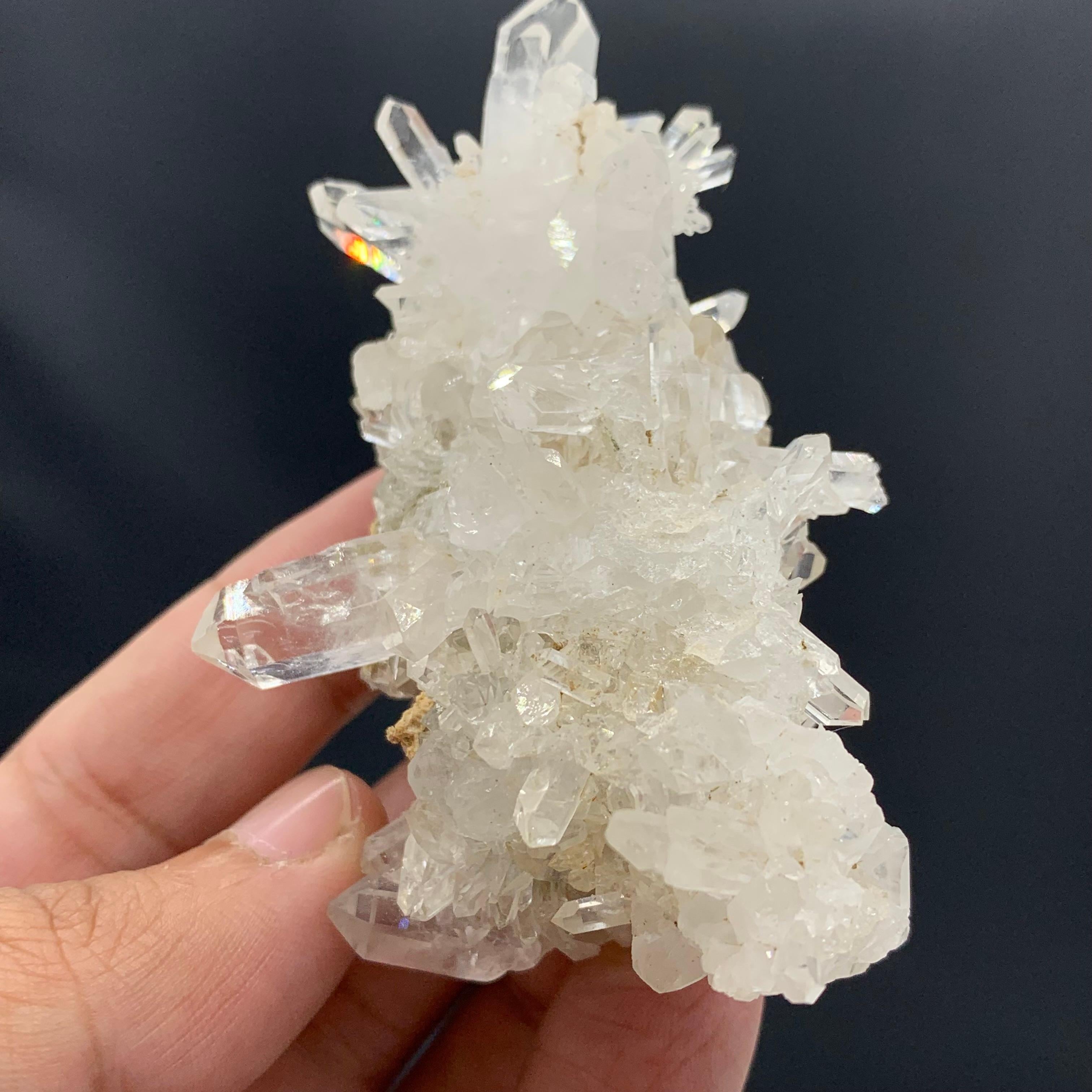 18th Century and Earlier 97.55 Gram Fadan Quartz Crystal Cluster From Balochistan, Pakistan  For Sale