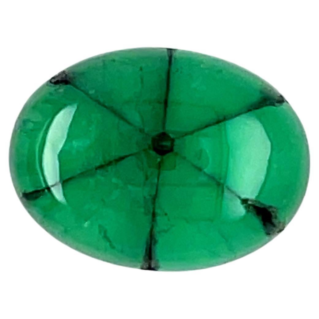 9.77ct Trapiche Emerald Cabochon Cut Loose Gemstone For Sale