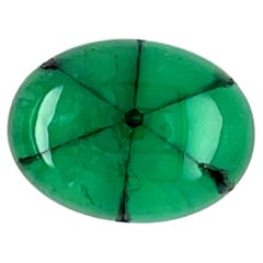 9.77ct Trapiche Emerald Cabochon Cut Loose Gemstone