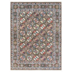 9'7 "x12'9" Afghan Special Kazak Glänzende Wolle Handgeknüpft Taupe Orientteppich