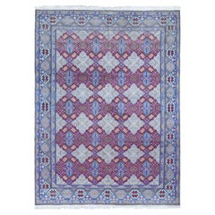 9'7 "x13'2" Red New Persian Nain Wool 300 KPSI Signed Hand Knotted Oriental Rug