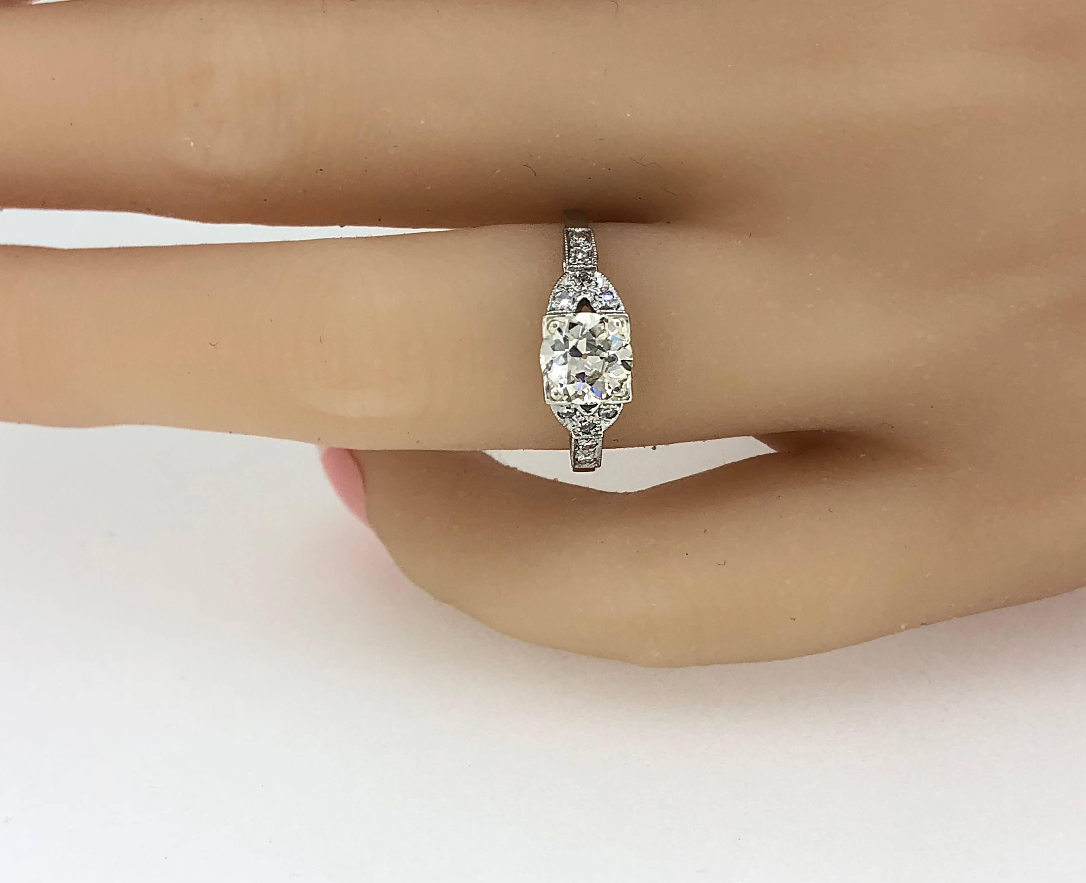 antique platinum engagement rings