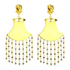 9.8 Carat Diamond Pearl Earrings