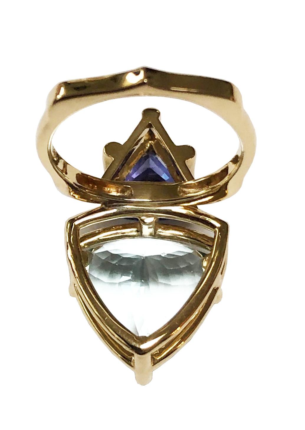 aquamarine rose gold engagement ring