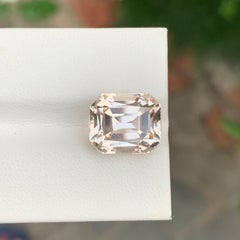 9.80 Carat Natural Loose Golden Topaz Cushion Shape Gem From Skardu, Pakistan