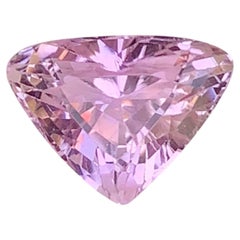 9.80 Carat Natural Loose Hot Pink Kunzite Stone Trilliant Cut Afghan Gemstone