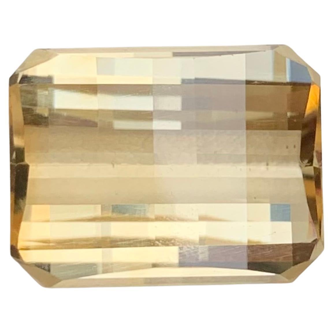 9.80 Carat Natural Loose Yellow Citrine Pixel Cut Gemstone