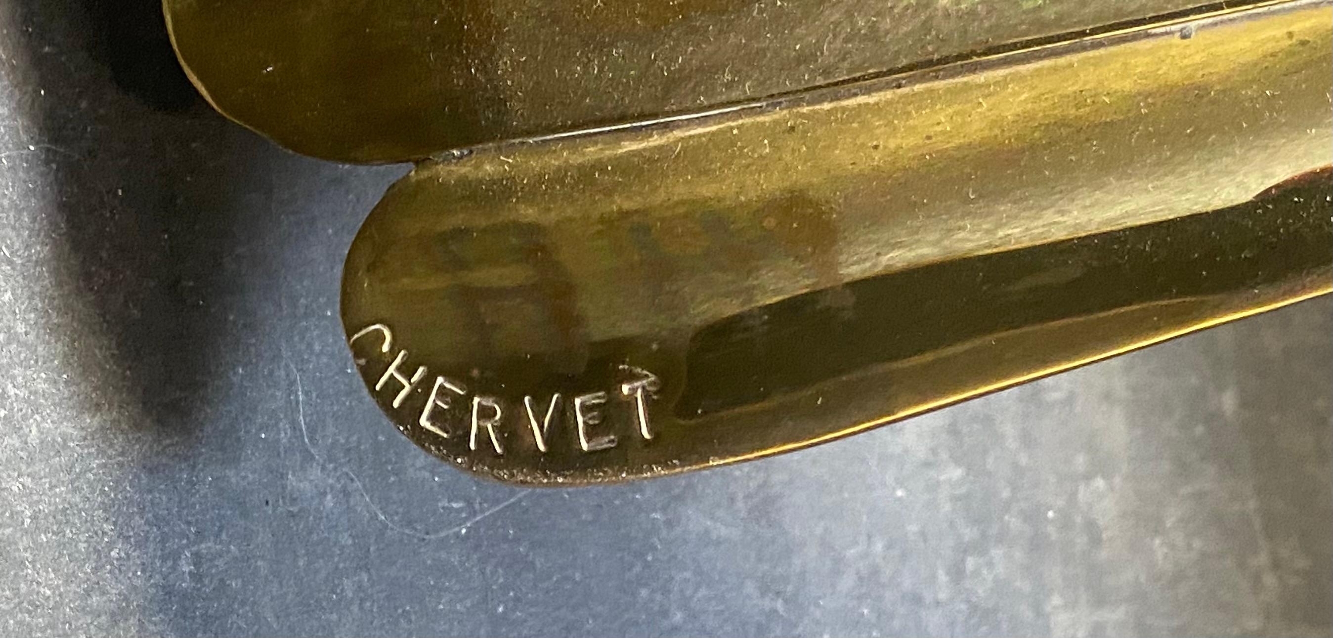 980′ Couchtisch Alain Chervet Adler mit ausgebreiteten Flügeln Messing und Eisen signiert im Angebot 9
