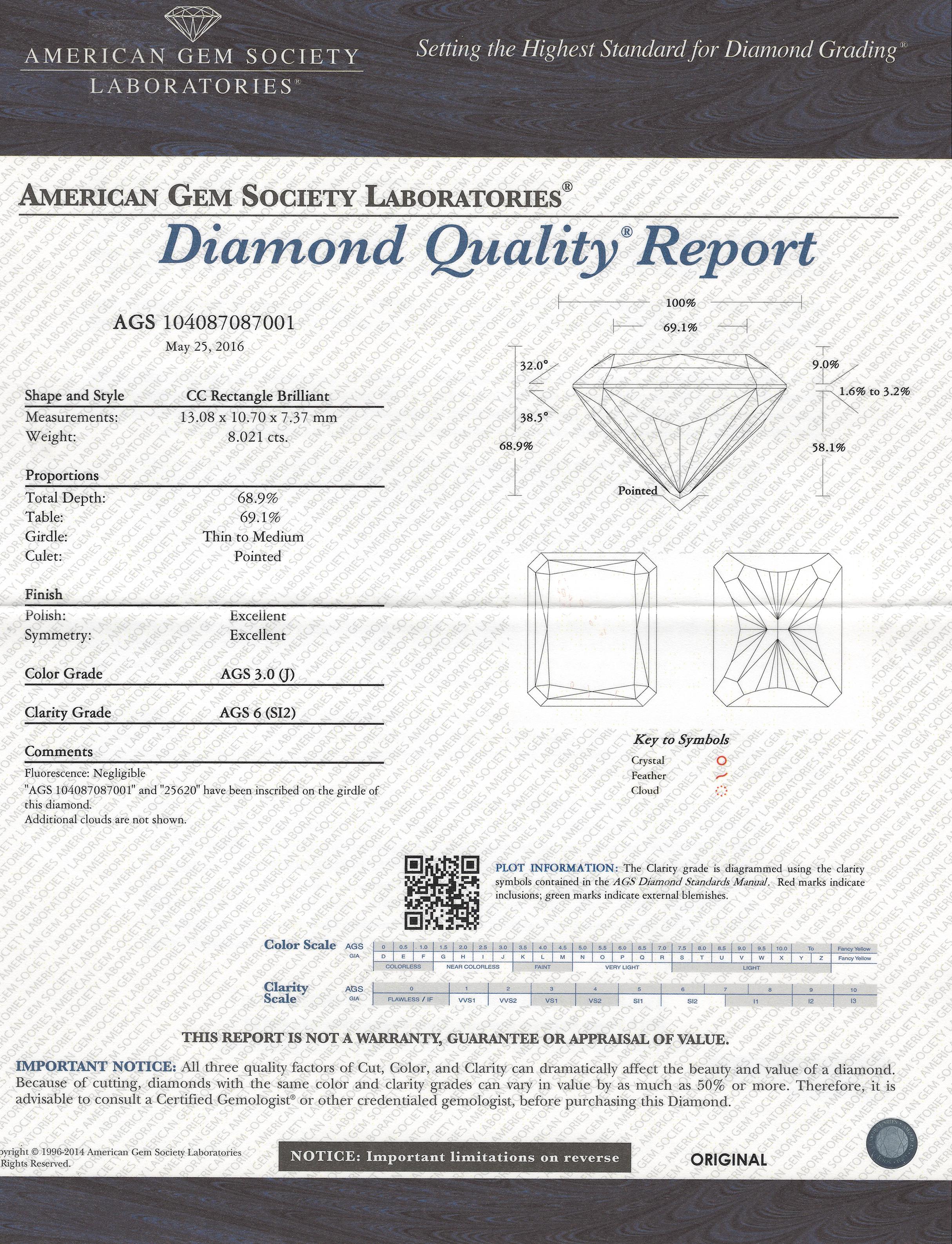 9,84 Karat TW Platin-Diamantring im Zustand „Neu“ im Angebot in Sarasota, FL