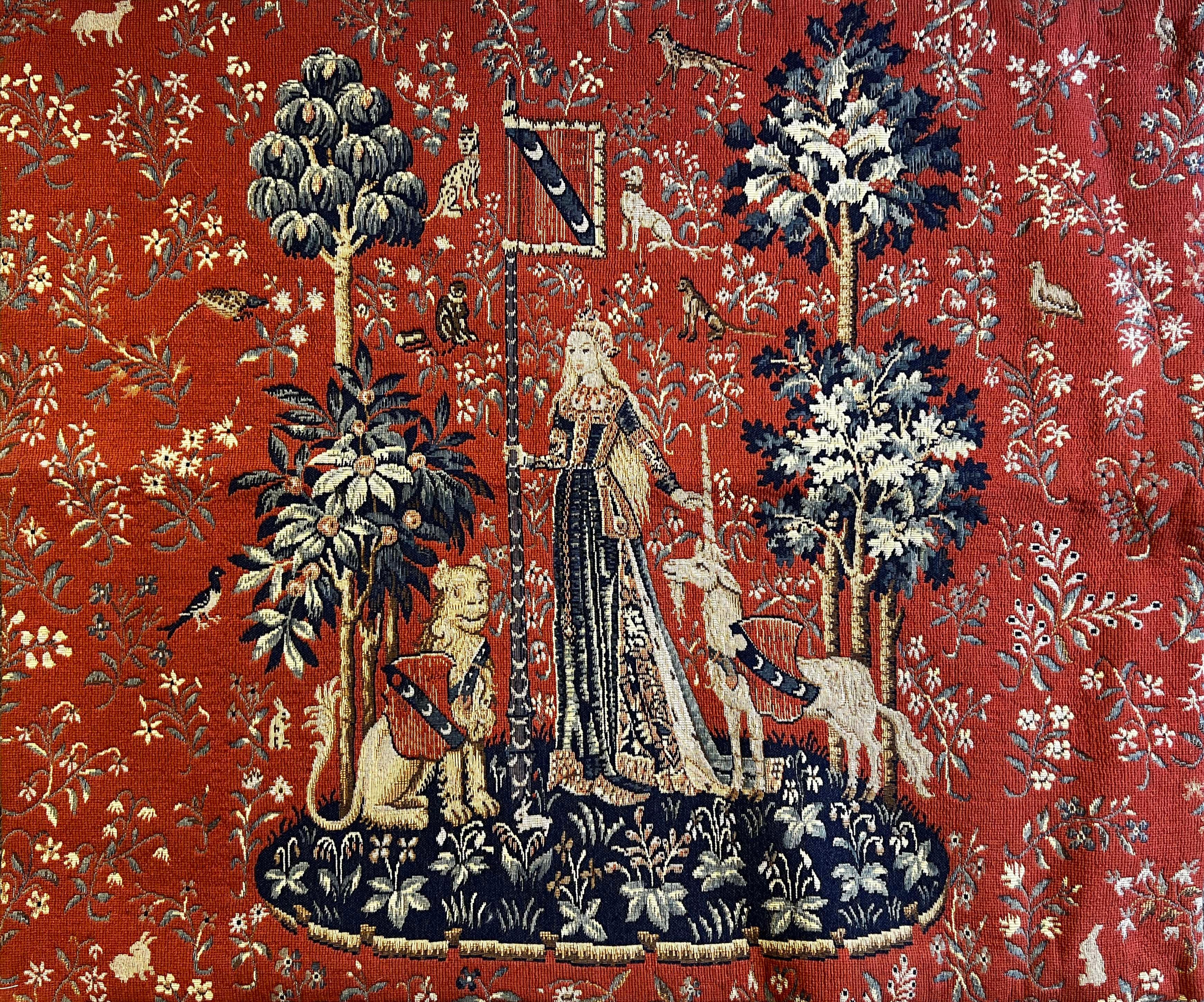 984 - Jacquard Tapestry "Touch" is from the Lady with the Unicorn Series For Sale