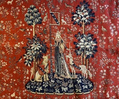 Vintage 984 - Jacquard Tapestry "Touch" is from the Lady with the Unicorn Series