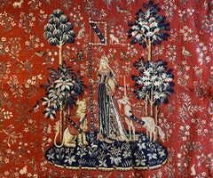 984 - Tapisserie jacquard Touch de la série Lady with the Unicorn