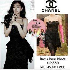 $9850 Chanel F/W 2018 Black Lace Flower Pearl Peplum Embellished 18K Mini Dress