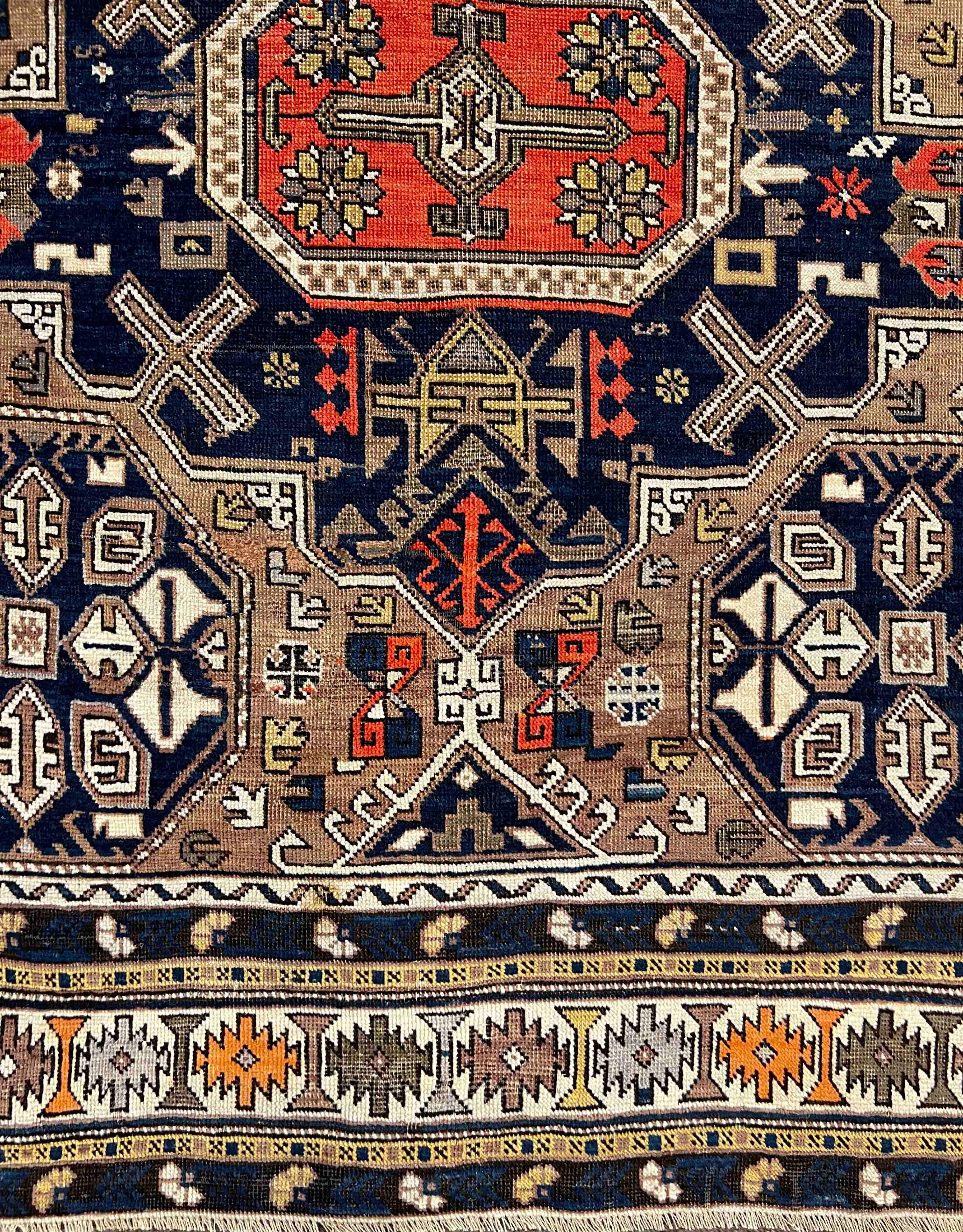 987 - Schöner kaukasischer Conagand-Teppich im Vintage-Stil im Angebot 7