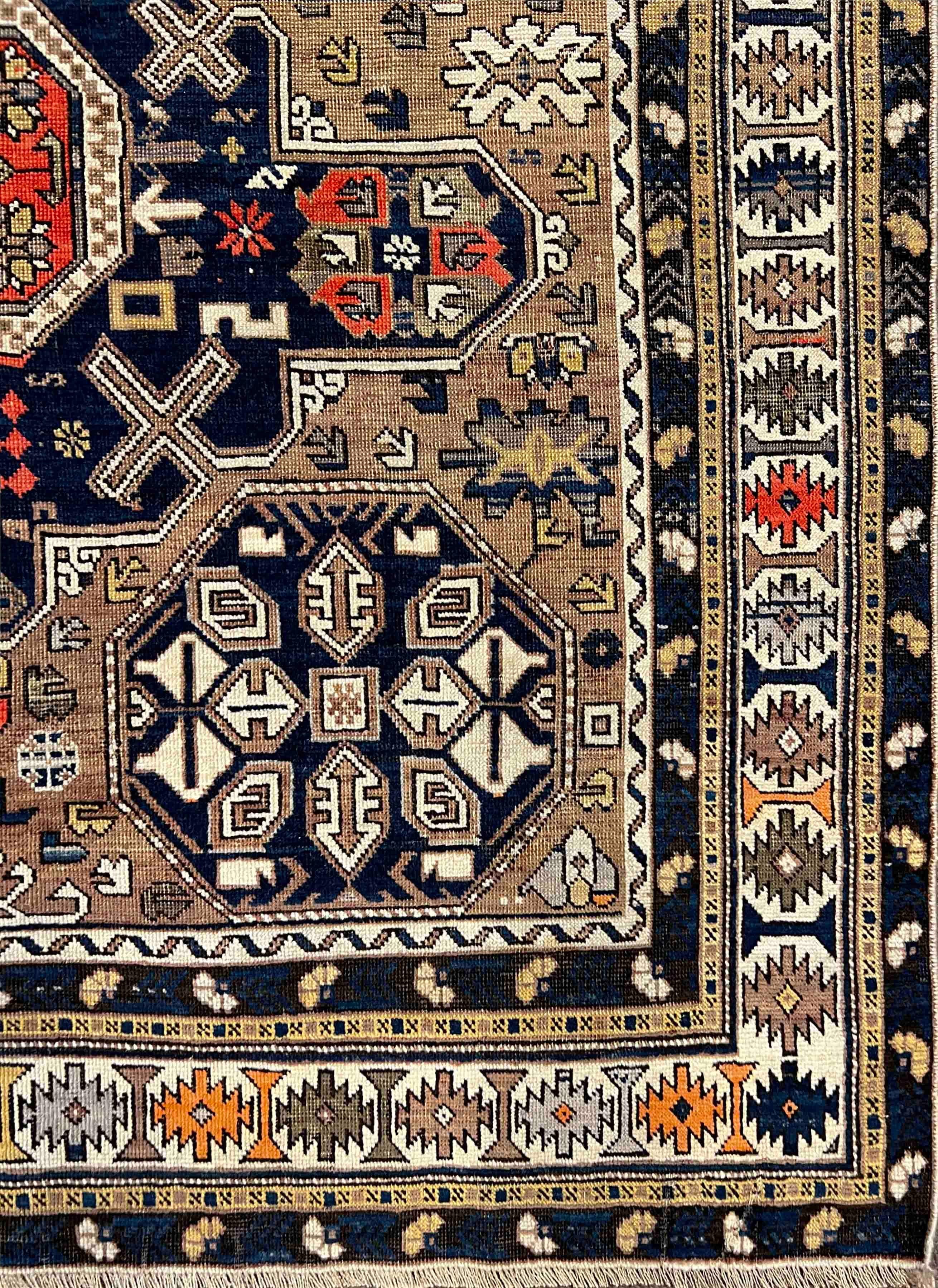 987 - Schöner kaukasischer Conagand-Teppich im Vintage-Stil im Angebot 9