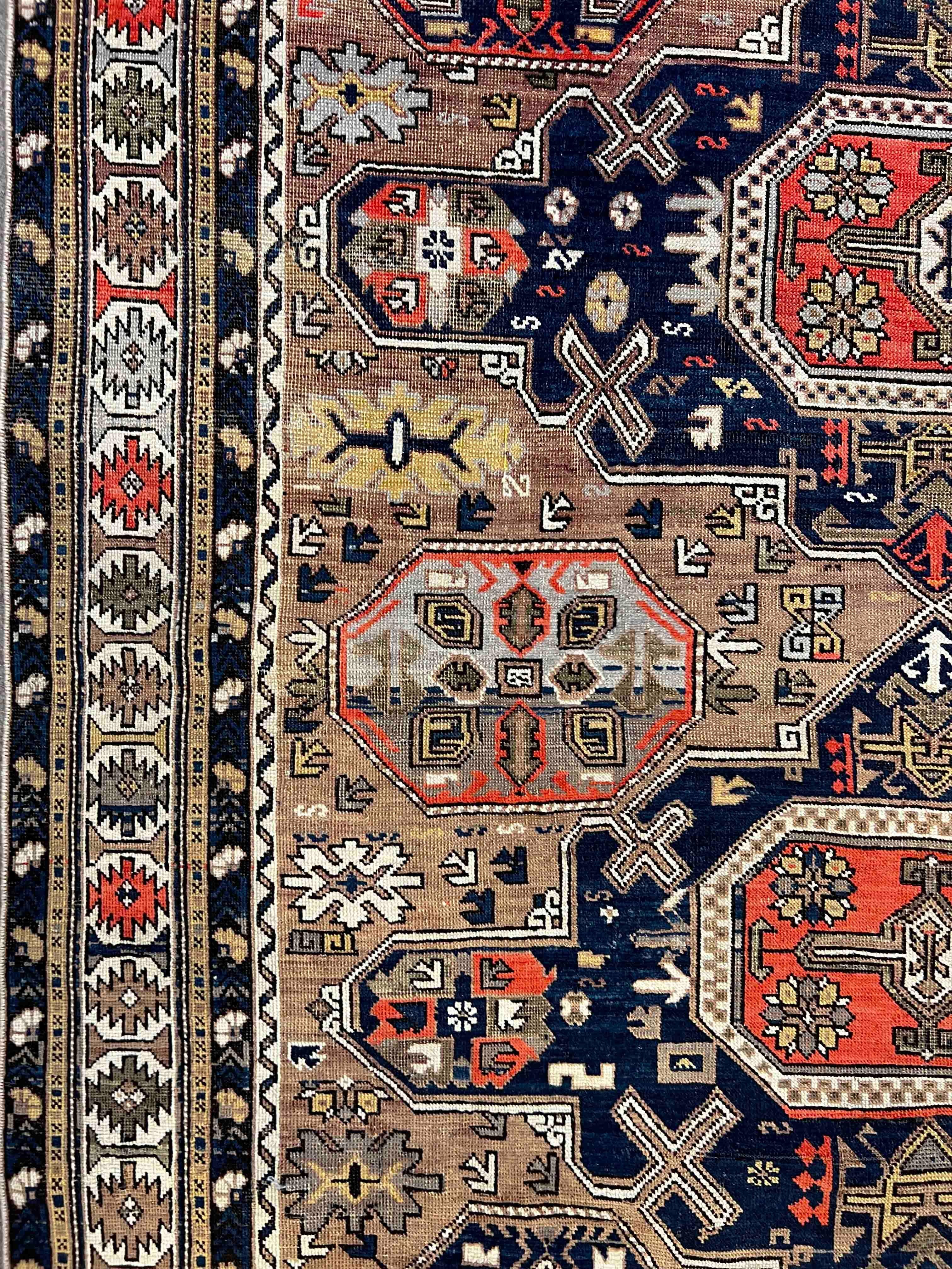 987 - Schöner kaukasischer Conagand-Teppich im Vintage-Stil im Angebot 11