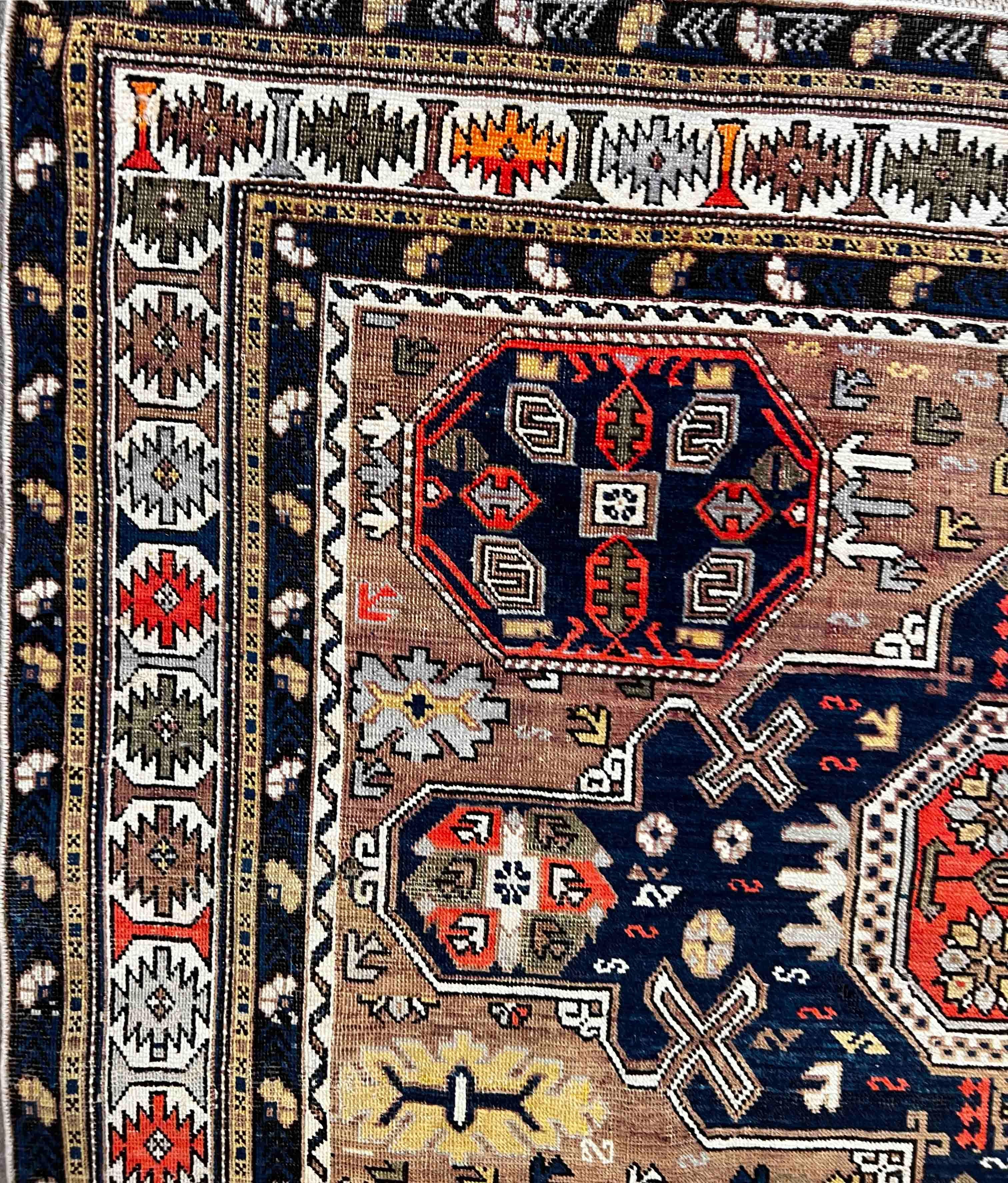 987 - Schöner kaukasischer Conagand-Teppich im Vintage-Stil im Angebot 12