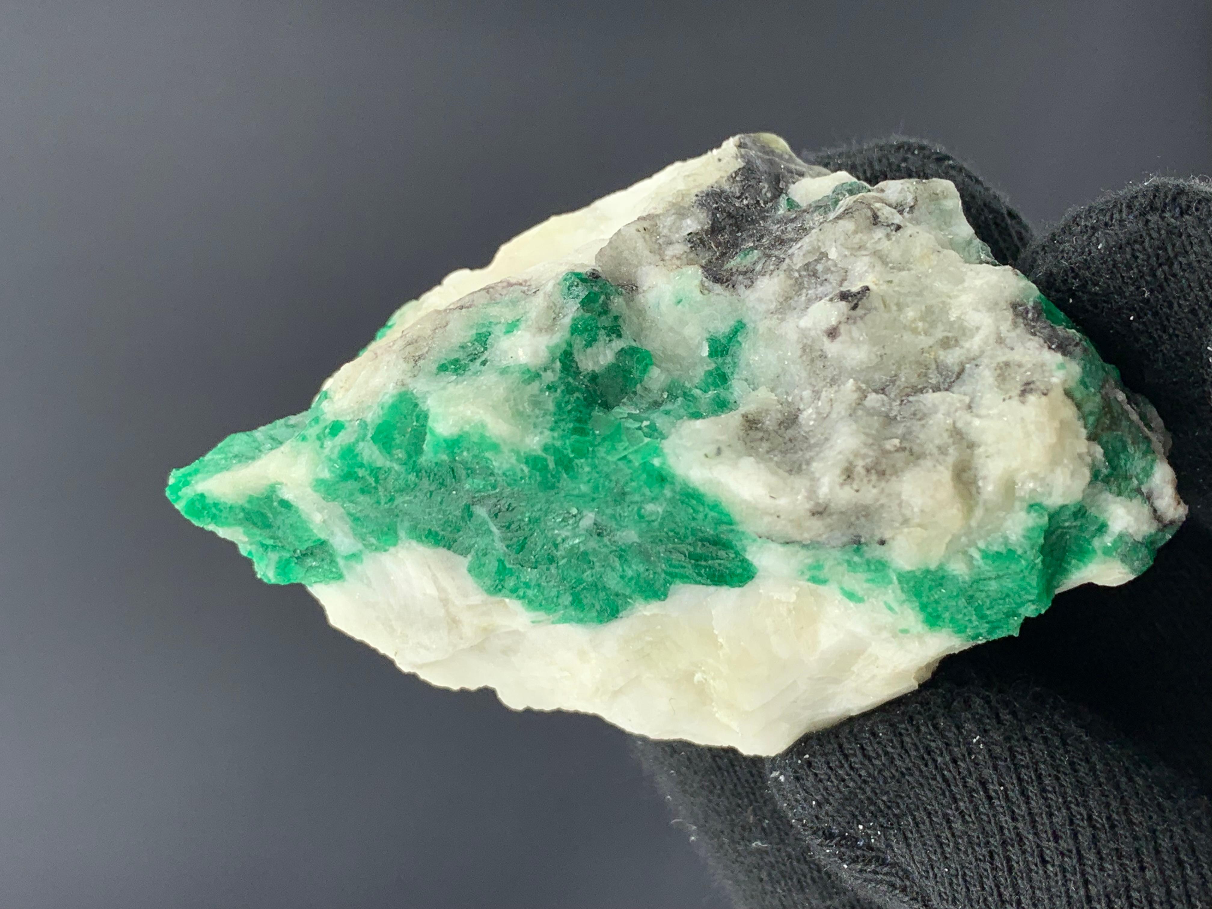 98.71 grammi di splendido esemplare di smeraldo dalla valle di Swat, Pakistan in vendita 8