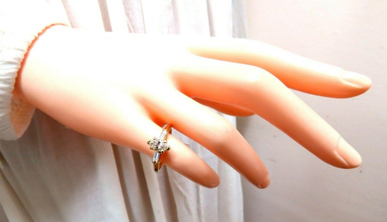 14K Gold 0.85ctw Marquise & Baguette Diamond Ring, 5.0 grams