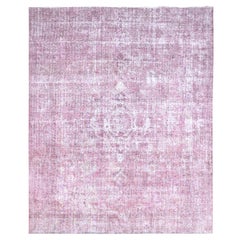 9'8 "x11'10" Taffy Rosa Handgeknüpft Alt-Tabriz Gereinigt Reine Wolle Orientteppich
