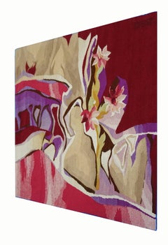 98x115 cm Arazzo tessuto Sedge dell'artista Eszter Kneisz