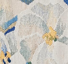 98x70 cm Jasmines Woven Tapestry Huge Textile Art by Artist Eszter Kneisz