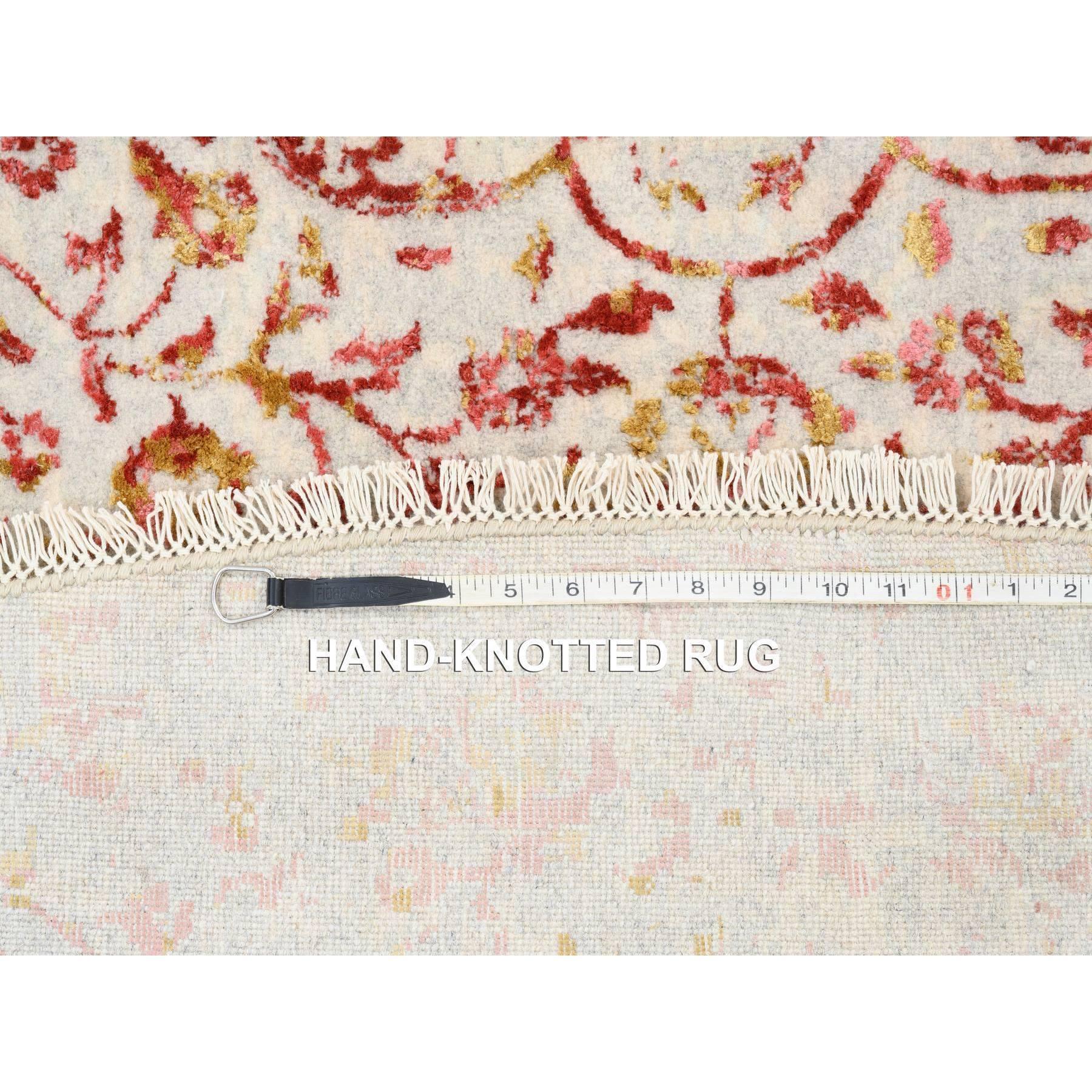 Tappeto rotondo persiano Erased Design 9'8 