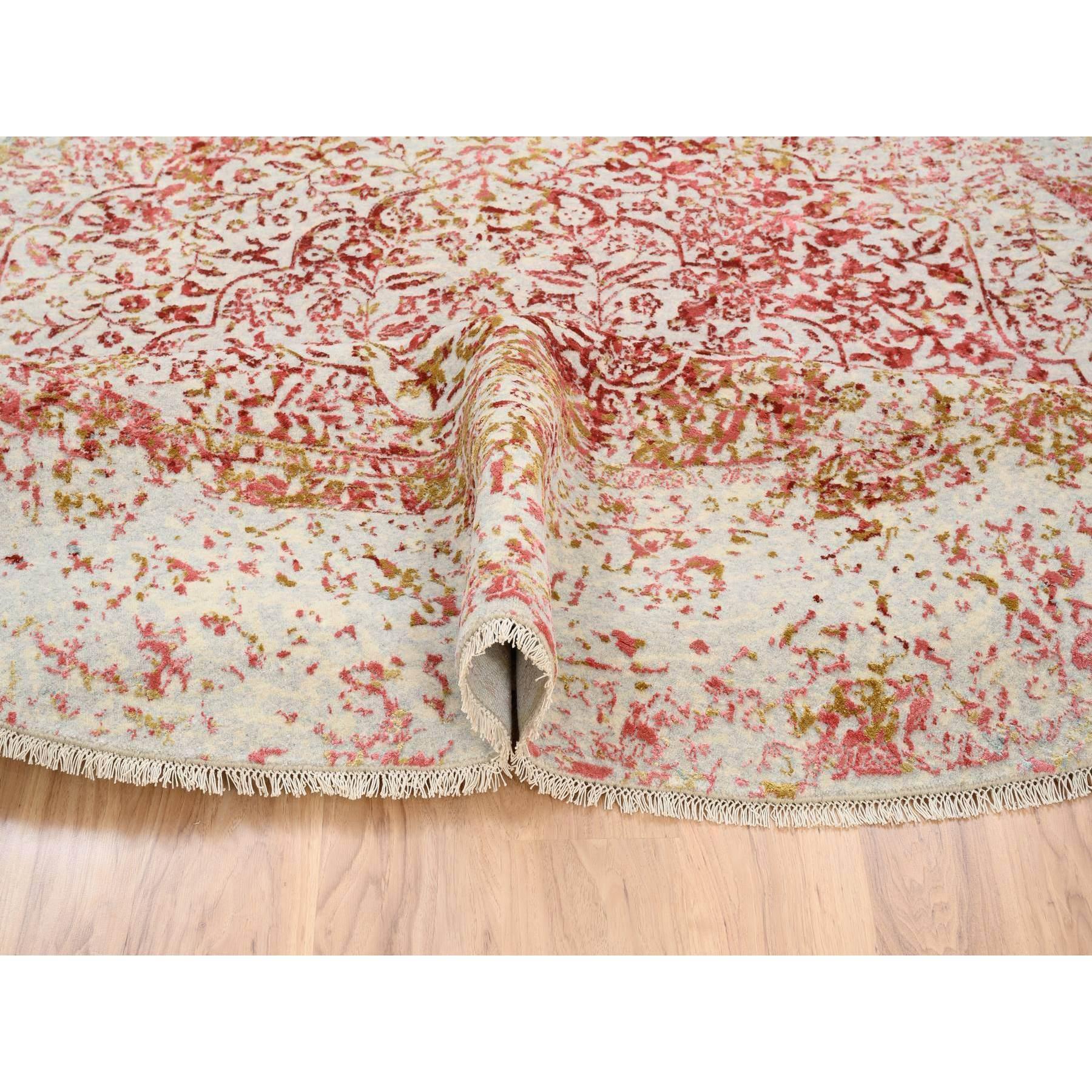Tappeto rotondo persiano Erased Design 9'8 