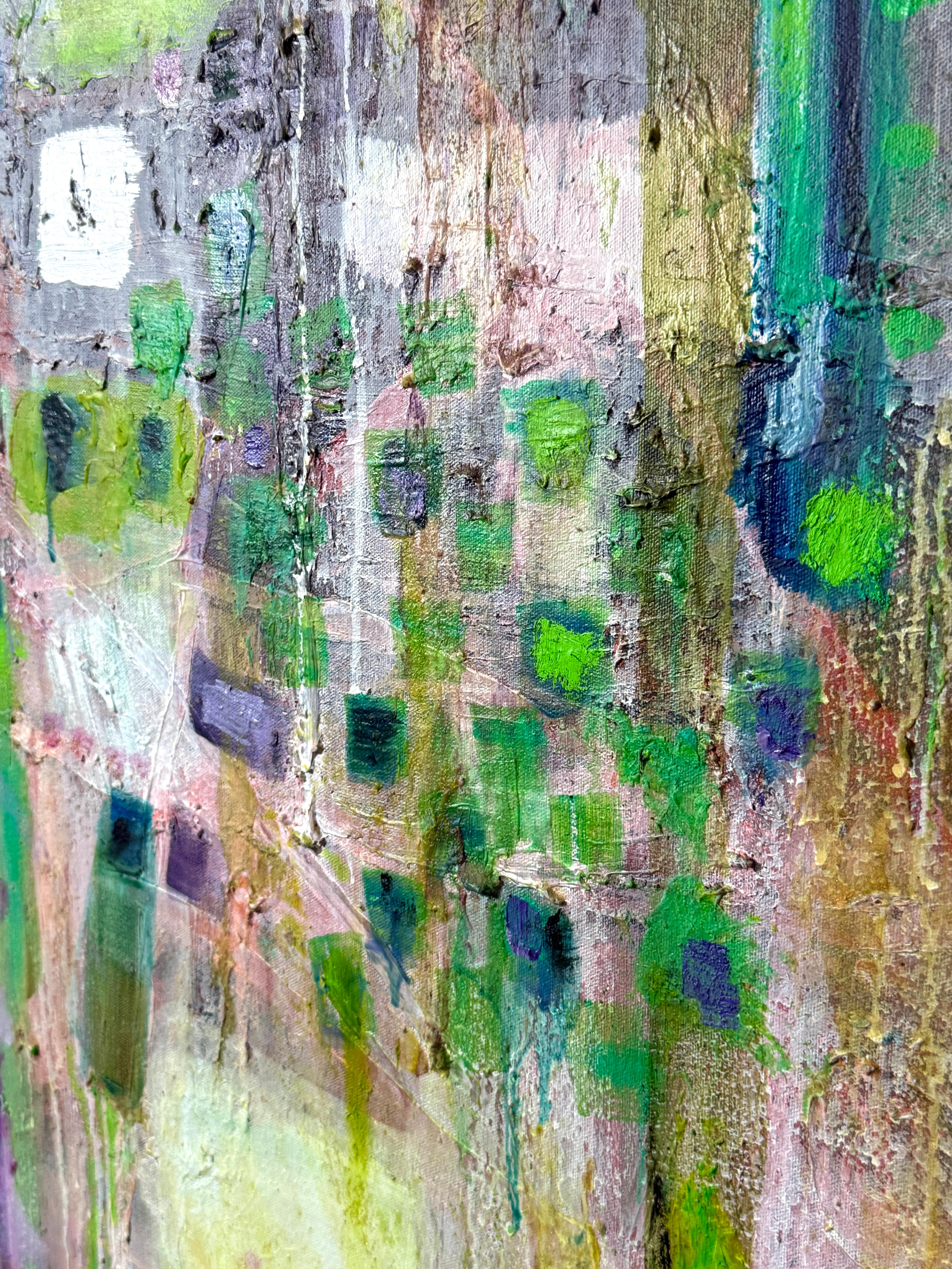 99 x 56 Monumentales Abstraktes Originalgemälde Acryl auf Leinwand von Nathan Caplan im Angebot 5