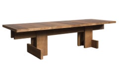 Table basse en bois brutaliste pour extérieur 99 pouces XL