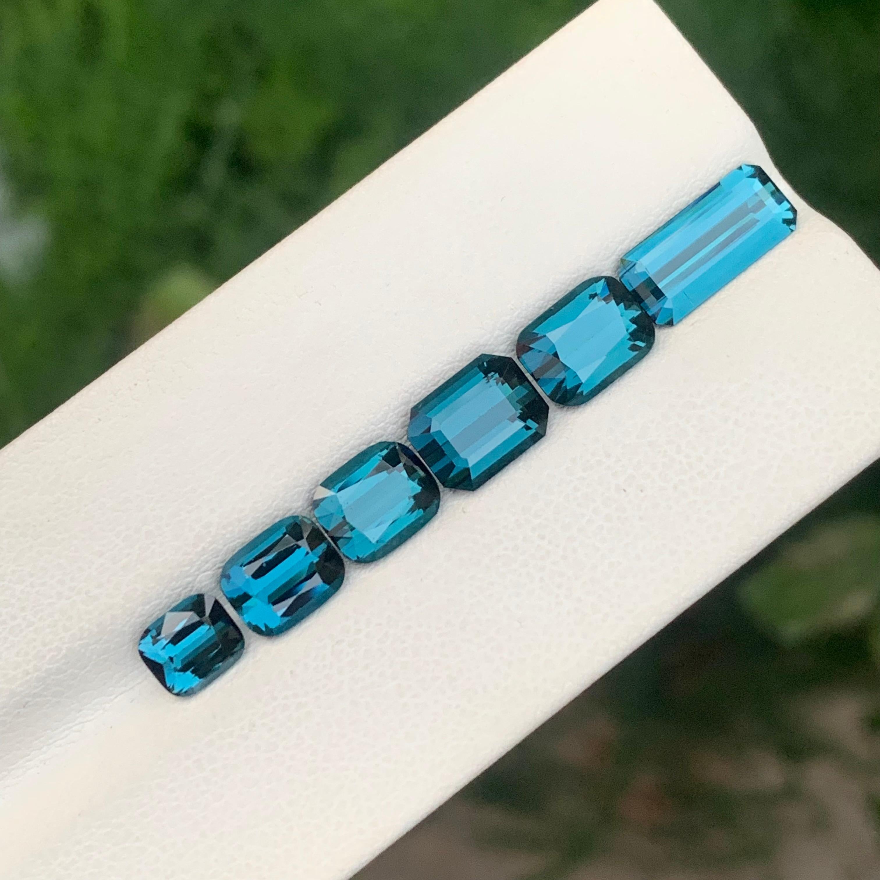 Faceted Indicolite Tourmaline Lot

Weight: 9.90 Carat
Sizes: 0.90 To 2.25 Carat 
Colour: Blue 
Treatment: Non
Certificate: On Customer Demand
Shape: Mix Shape 


Tourmaline is a captivating gemstone known for its remarkable variety of colors, making