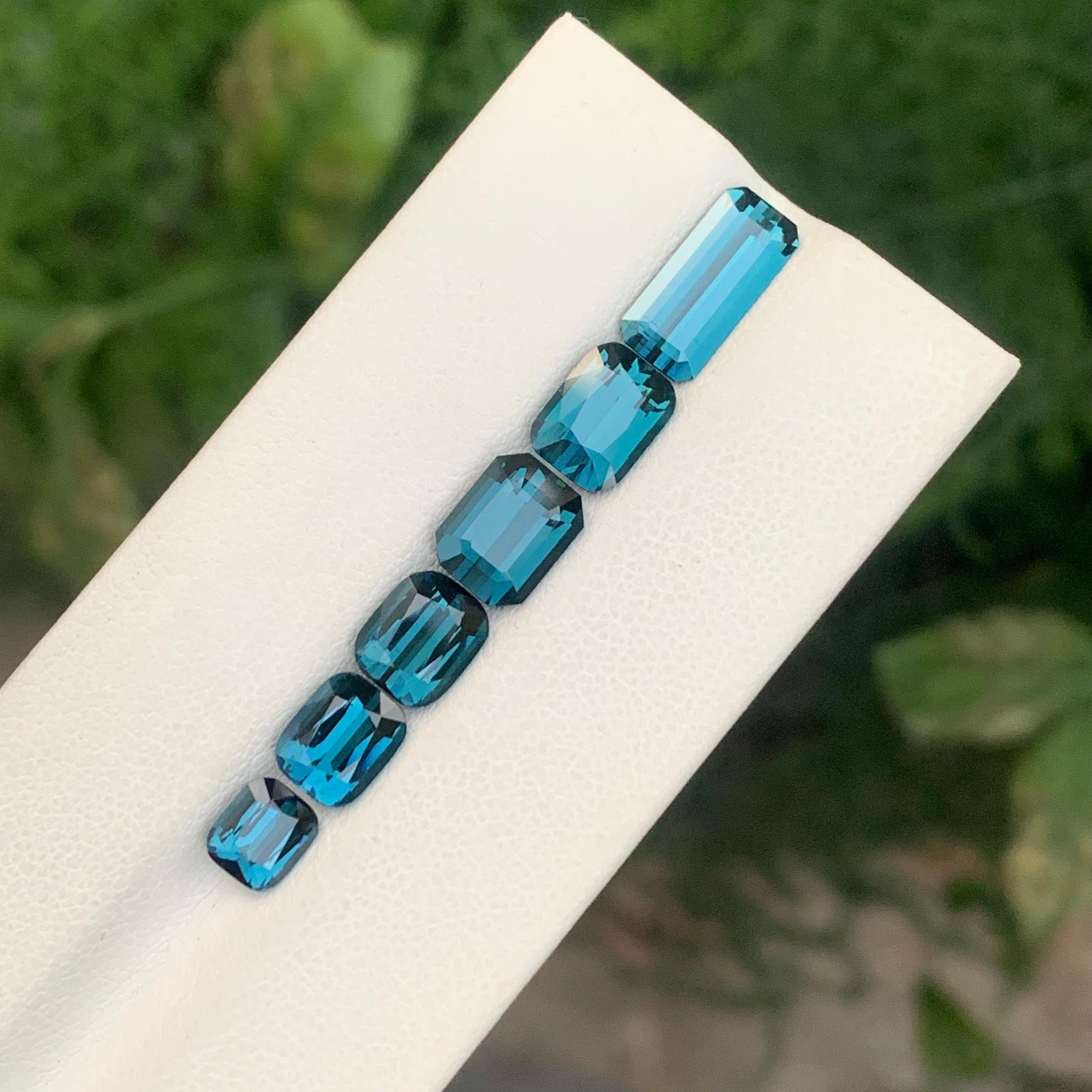 9.90 Carat Natural Loose Indicolite Tourmalines Lot Gemstones In New Condition For Sale In Peshawar, PK