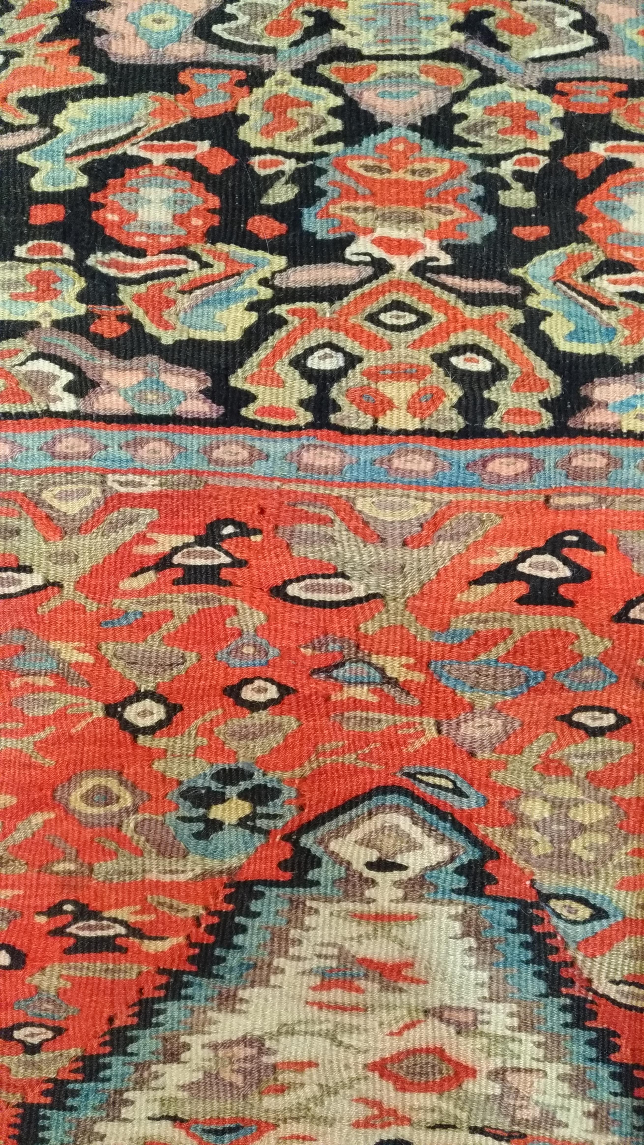 Central Asian 990 - Kilim Senneh, 19th Century For Sale