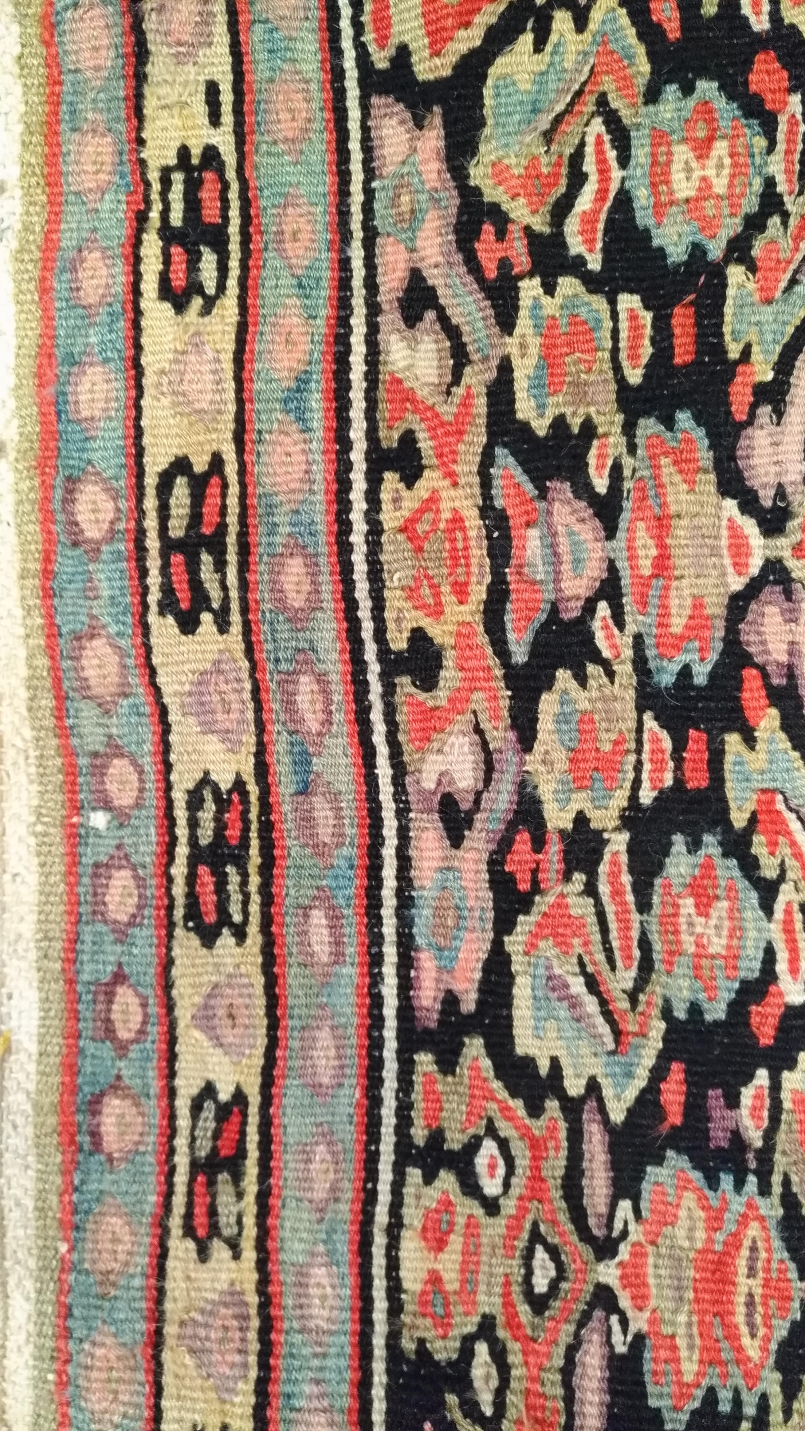 Hand-Woven 990 - Kilim Senneh, 19th Century For Sale