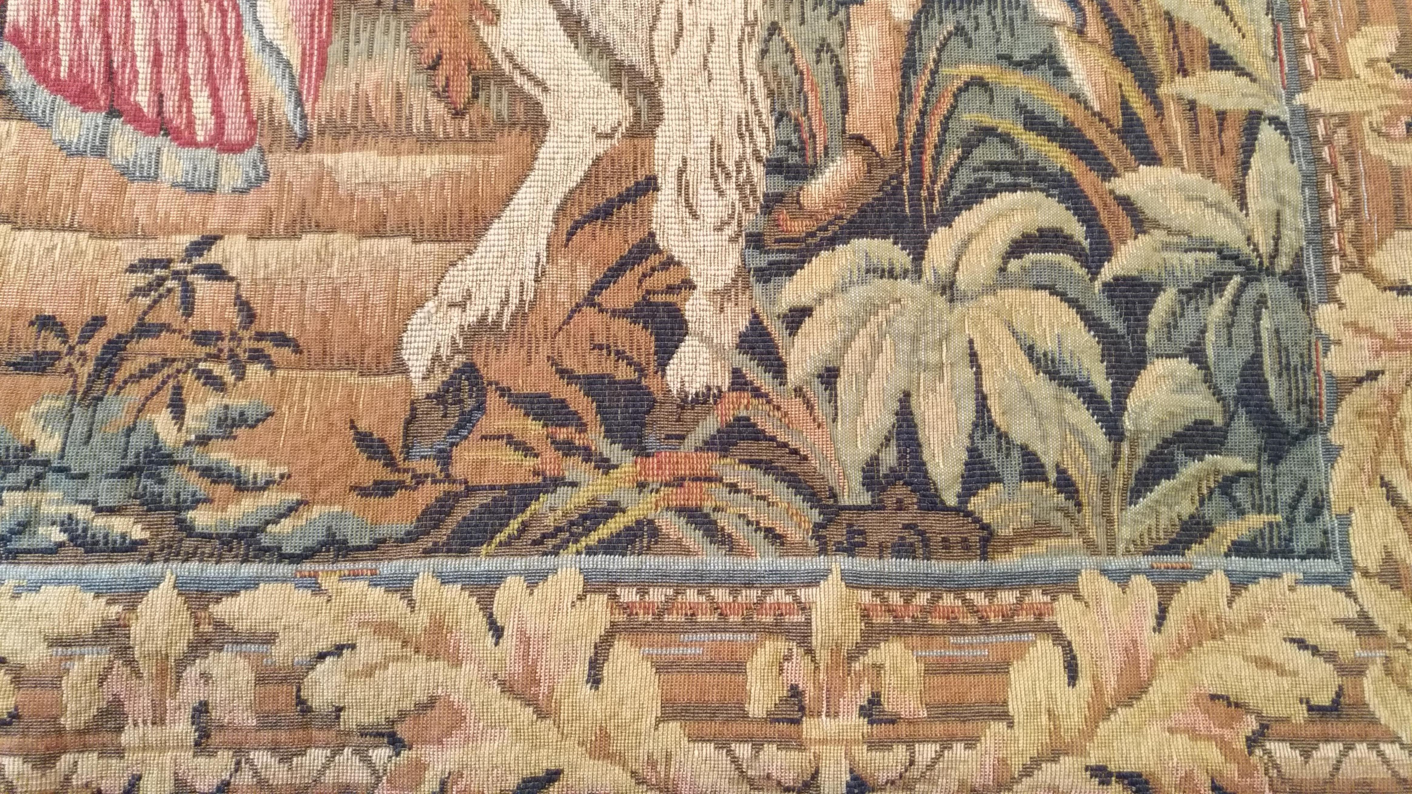 993 - Schöner französischer Vintage-Wandteppich Jaquar im Angebot 1