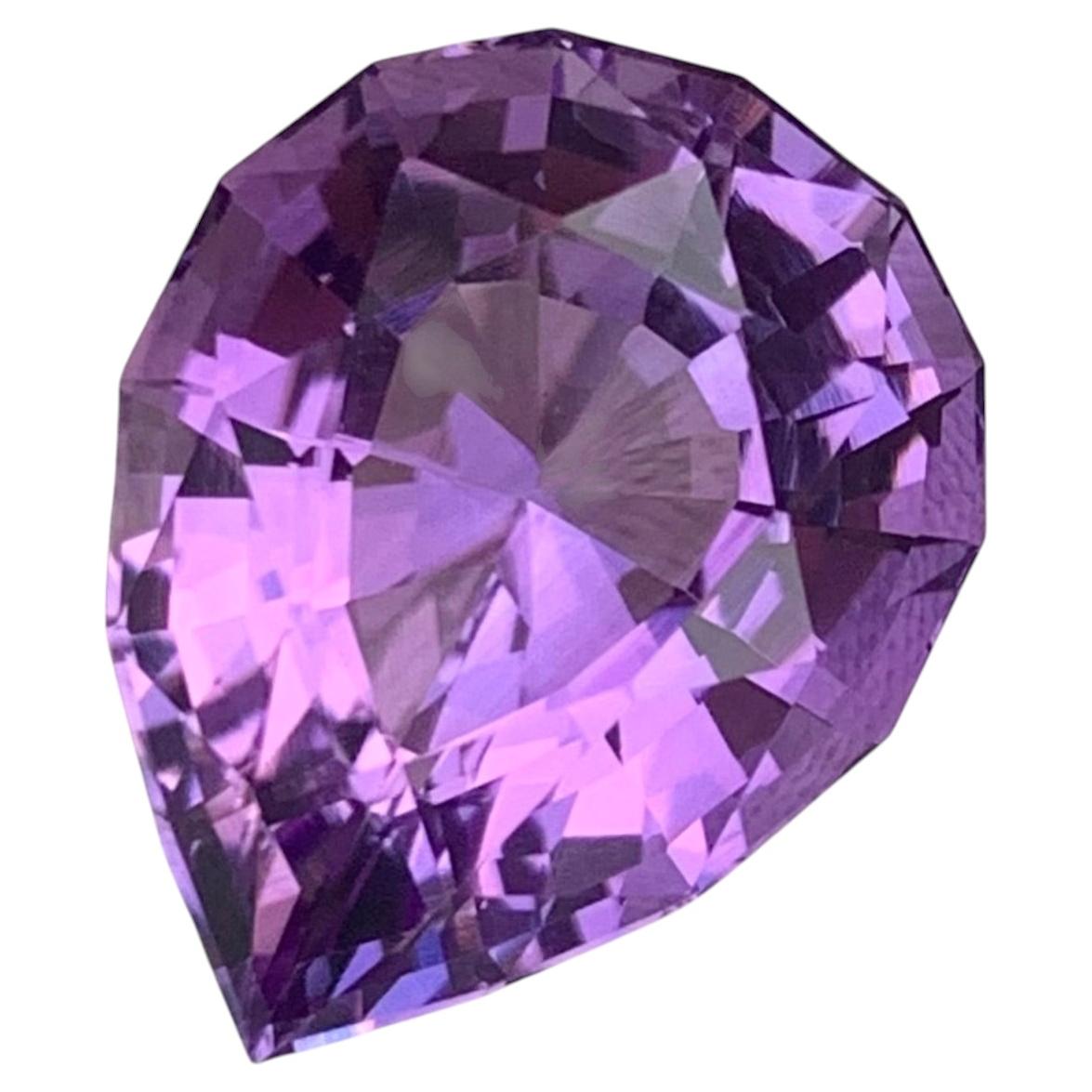 9.95 Carat Natural Loose Amethyst Pear Shape Gemstone