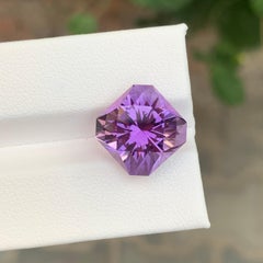 9.95 Carat Natural Loose Amethyst Square Shape Gemstone