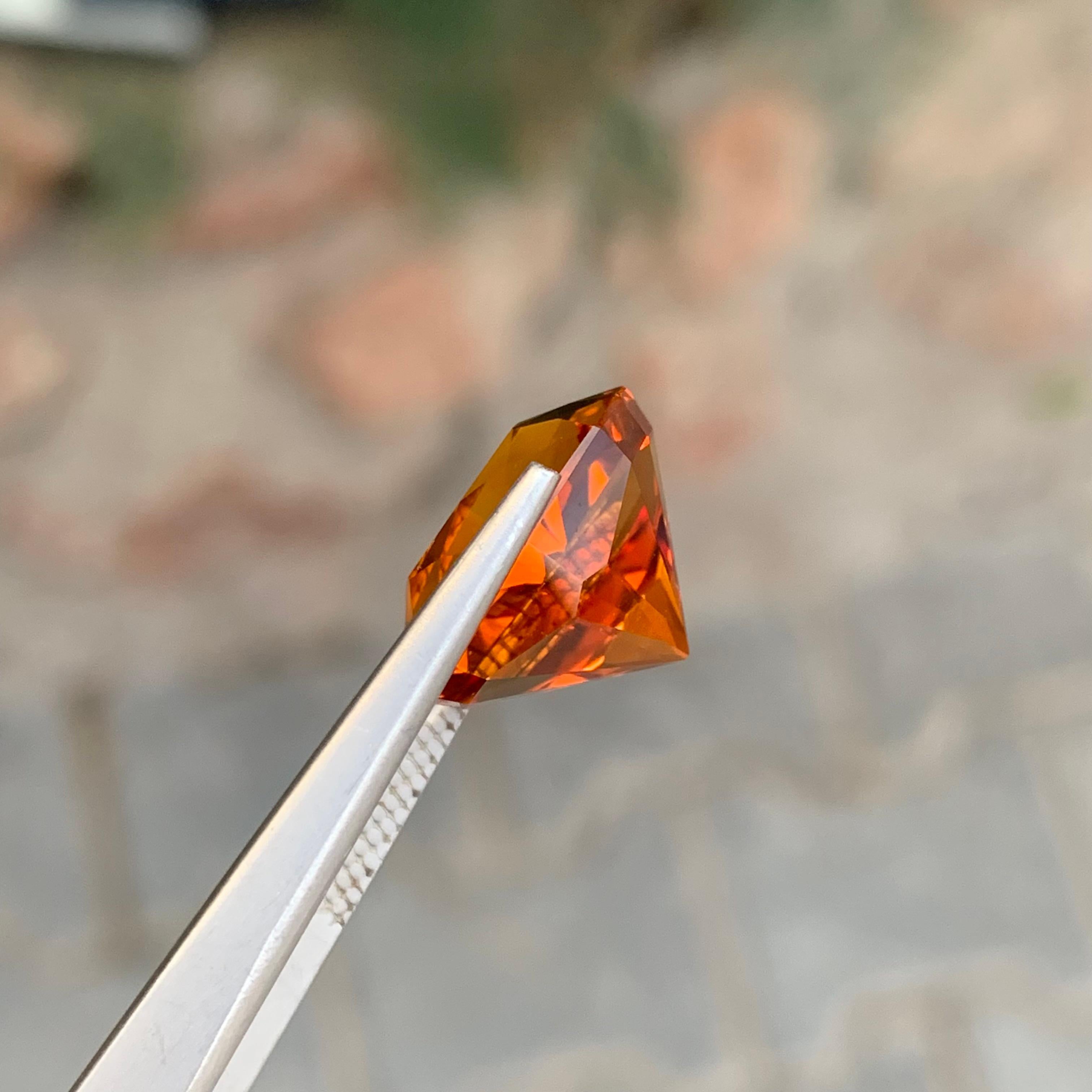 9.95 Quilates Gema Natural Suelta de Citrino de Madeira en Forma de Cojín en venta 5