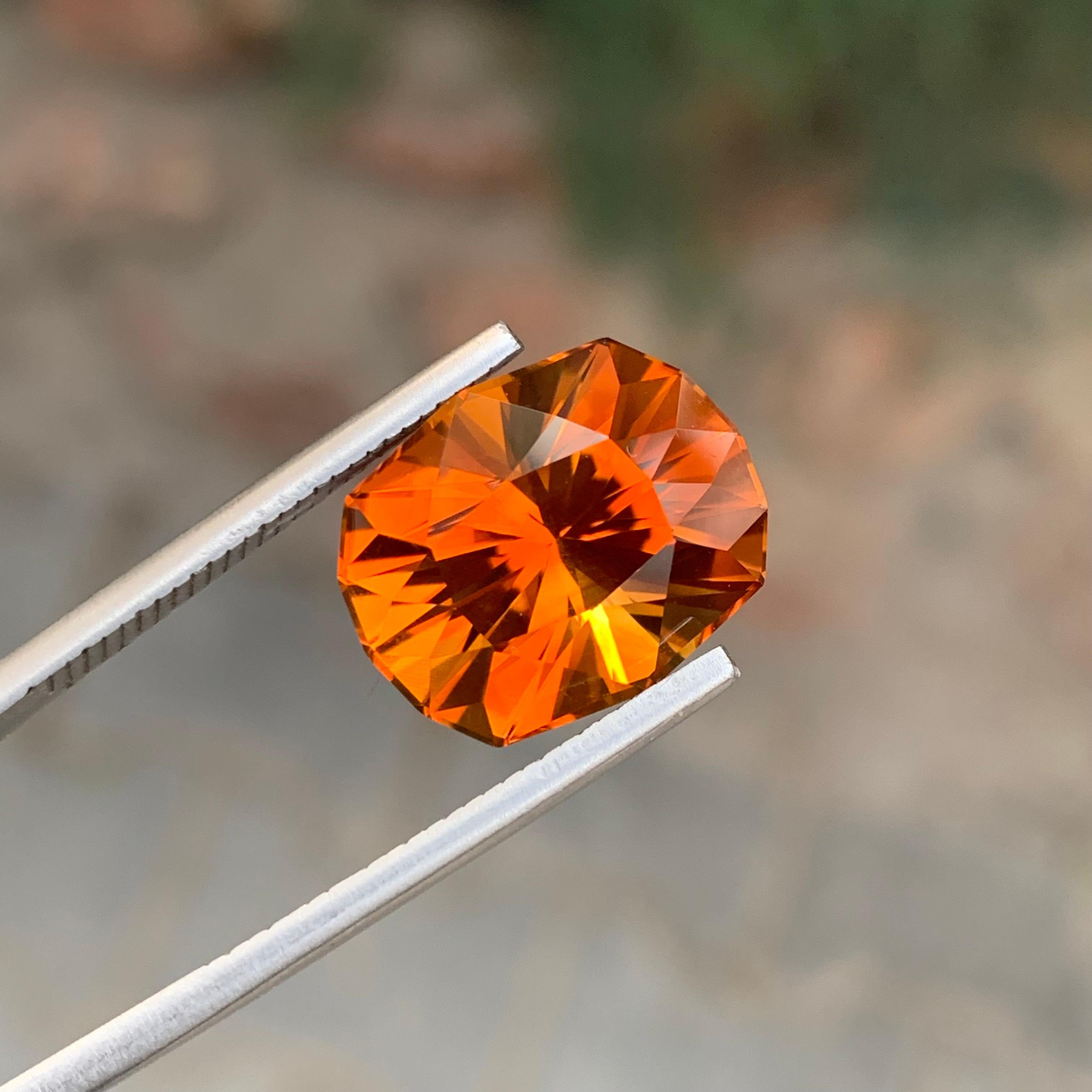 9.95 Quilates Gema Natural Suelta de Citrino de Madeira en Forma de Cojín en Nuevo estado para la venta en Peshawar, PK